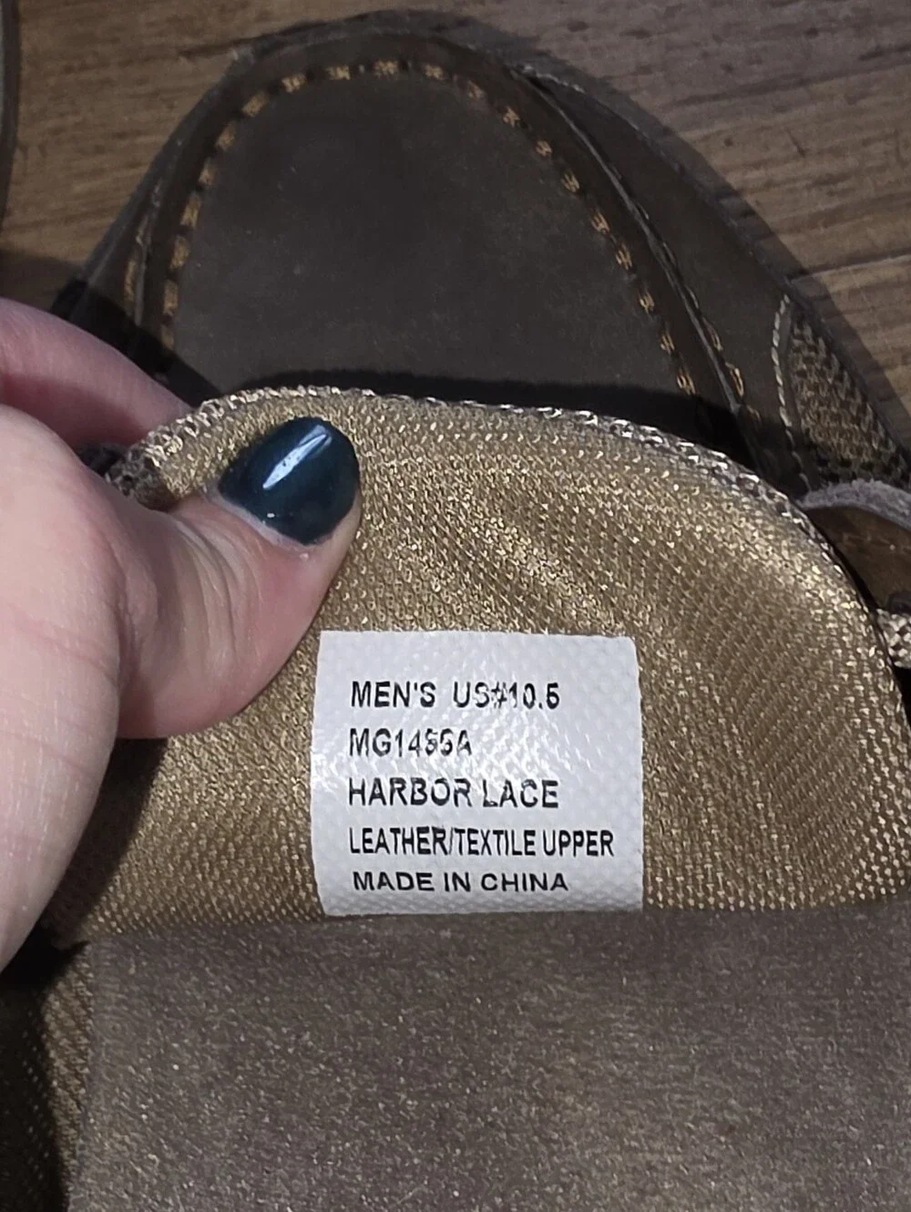Margaritaville Men's Dark Brown Leather Boat Shoes with Contrast Laces